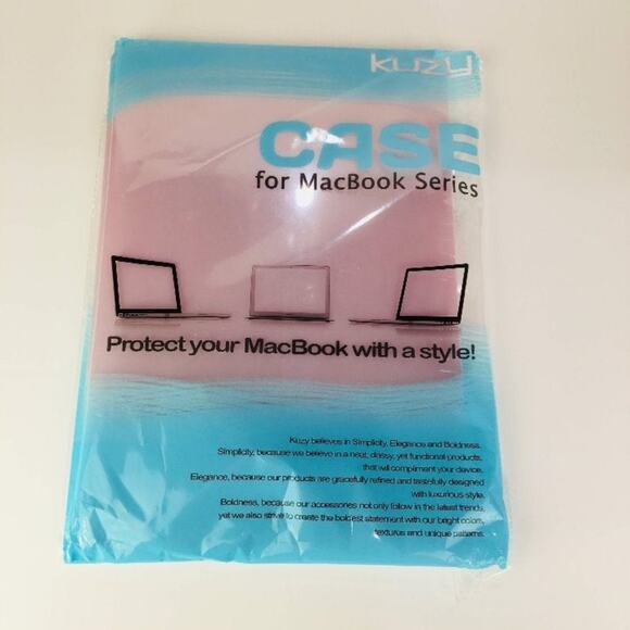Kuzi Pink Macbook Case Snap On Semisheer - Picture 1 of 3